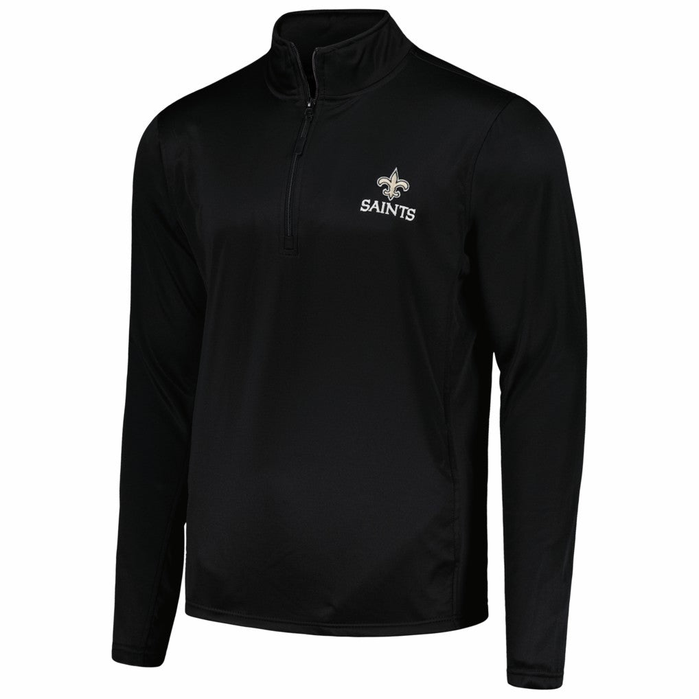 New Orleans Saints Dunbrooke All-Star Tech Quarter-Zip Top Black
