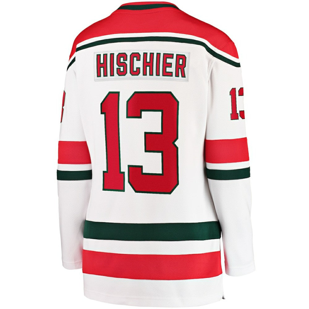 Nico Hischier New Jersey Devils Fanatics Women's Alternate Breakaway Jersey - White - NHL 4900871