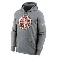 Nike Washington Commanders Performance Pullover Hoodie Heathered Gray
