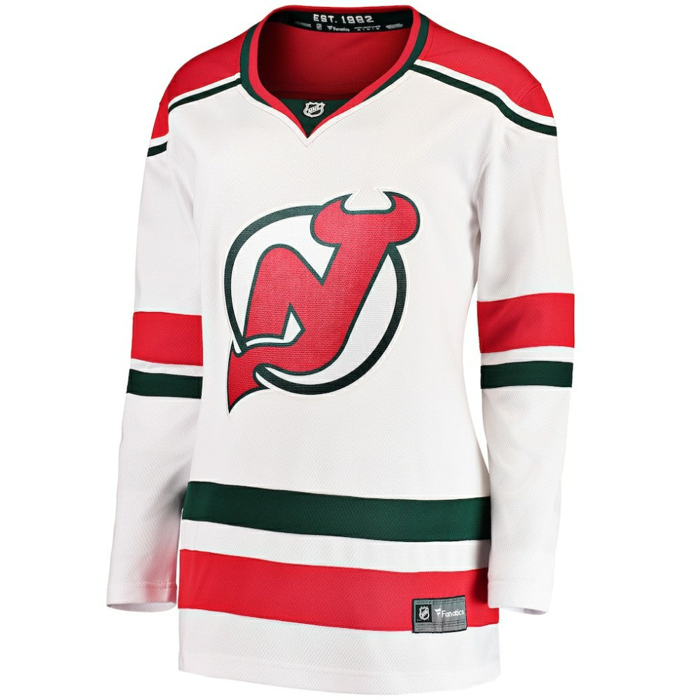 New Jersey Devils Fanatics Women's Alternate Breakaway Jersey - White - NHL 4900892