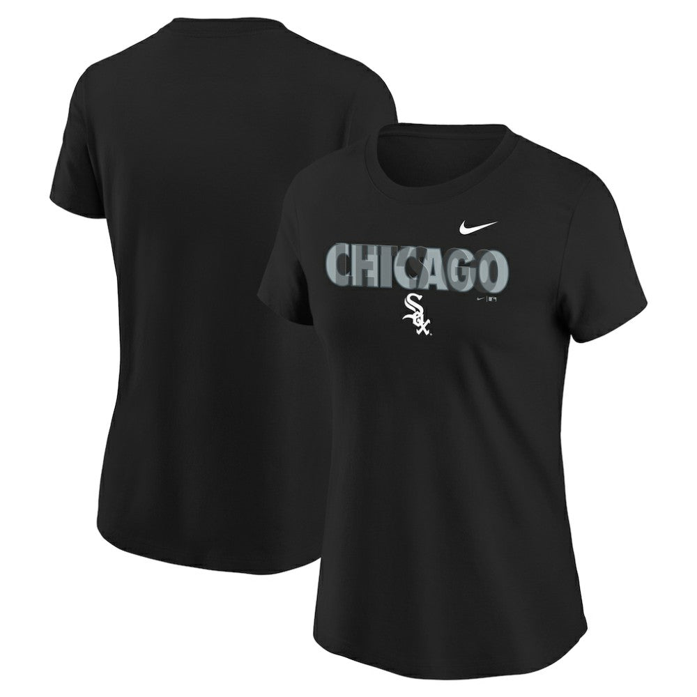 Chicago White Sox Girls Youth Let's Go T-Shirt - Black - MLB Lifestyle