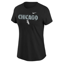 Chicago White Sox Girls Youth Let's Go T-Shirt - Black - MLB Lifestyle