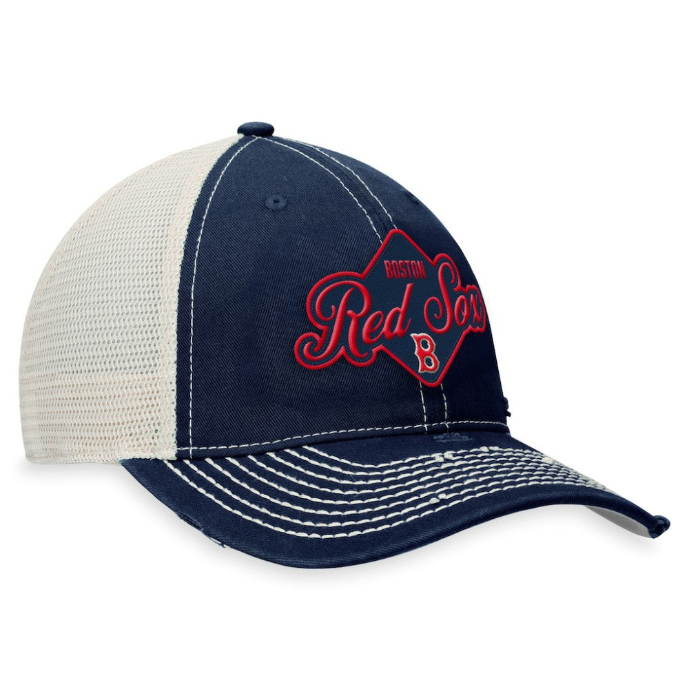Boston Red Sox Fanatics Heritage Trucker Snapback Hat - Navy - Fanatics Lifestyle
