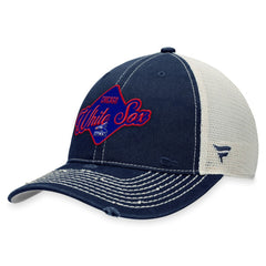 Chicago White Sox Fanatics Heritage Trucker Snapback Hat - Navy - Fanatics Discount