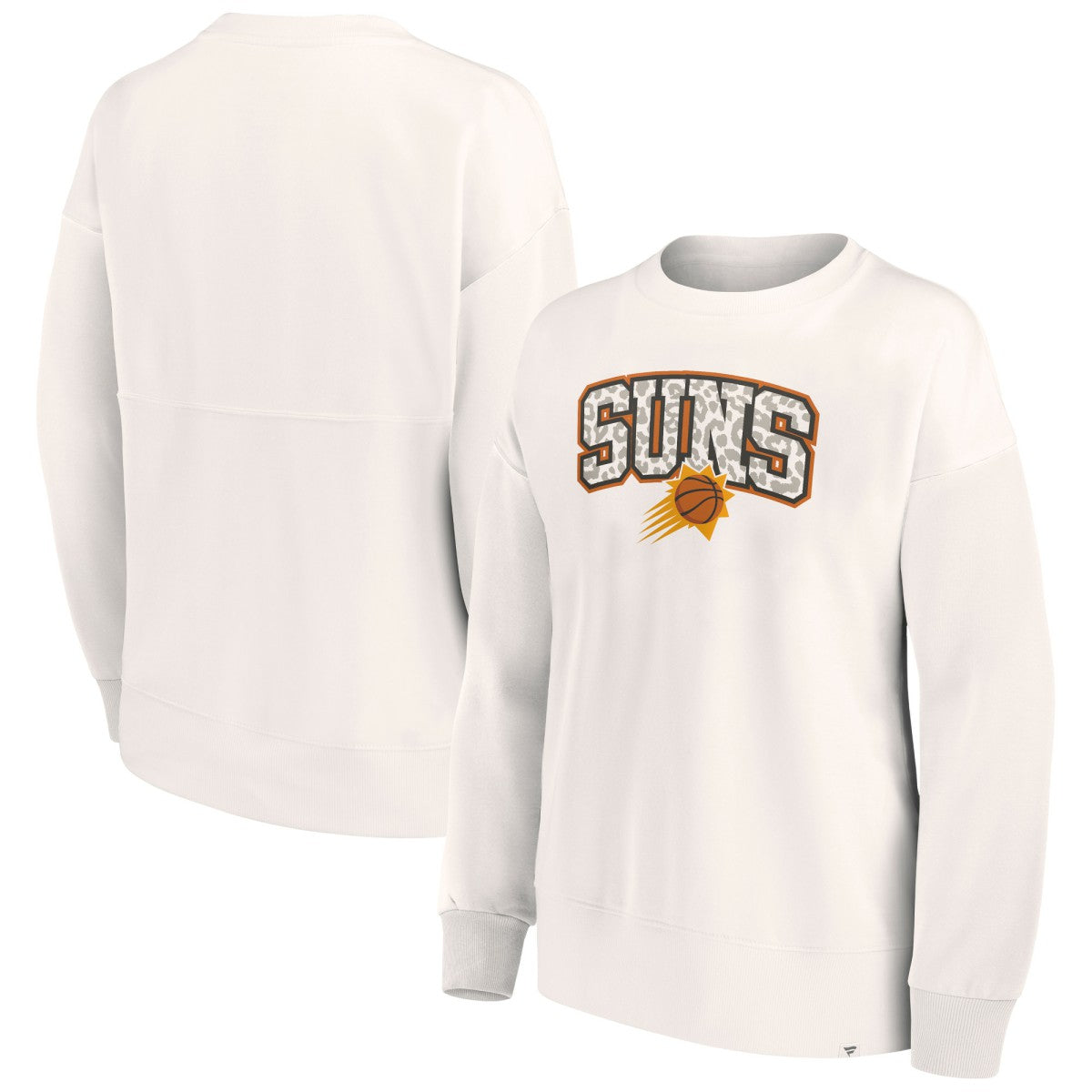 Phoenix Suns Women's Tonal Leopard Pullover Sweatshirt White | Fanatics discount