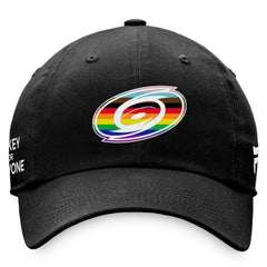 Carolina Hurricanes Fanatics Team Logo Pride Adjustable Hat - Black - NHL 4905359