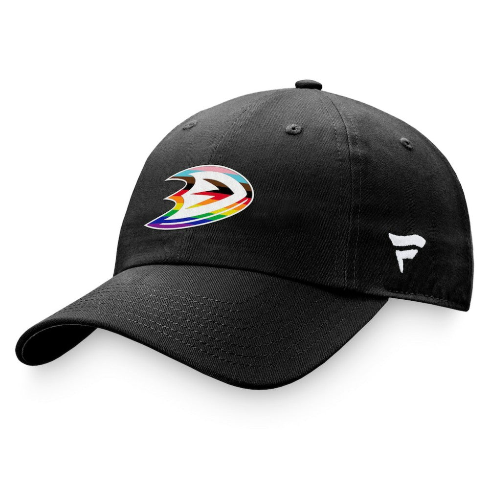 Anaheim Ducks Fanatics Team Logo Pride Adjustable Hat - Black - NHL 4905363