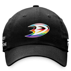 Anaheim Ducks Fanatics Team Logo Pride Adjustable Hat - Black - NHL 4905363
