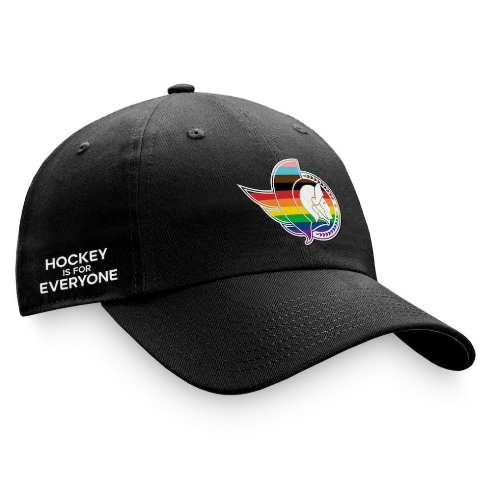 Ottawa Senators Fanatics Team Logo Pride Adjustable Hat - Black - NHL 4905366