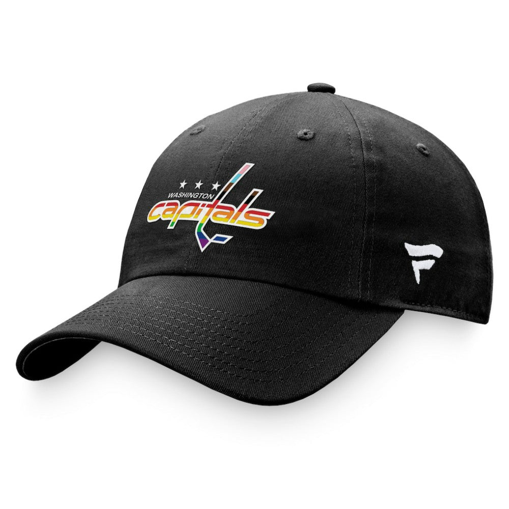 Washington Capitals Fanatics Team Logo Pride Adjustable Hat - Black - NHL 4905368