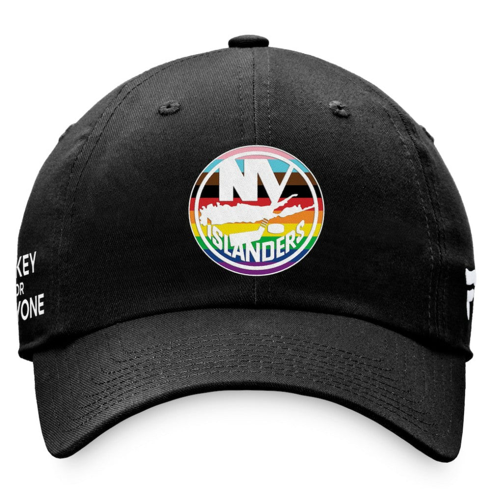 New York Islanders Fanatics Team Logo Pride Adjustable Hat - Black - NHL 4905373