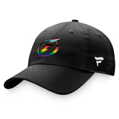 Tampa Bay Lightning Fanatics Team Logo Pride Adjustable Hat - Black - NHL 4905375