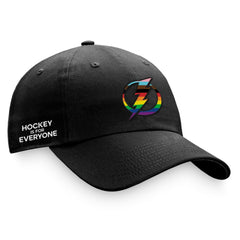 Tampa Bay Lightning Fanatics Team Logo Pride Adjustable Hat - Black - NHL 4905375