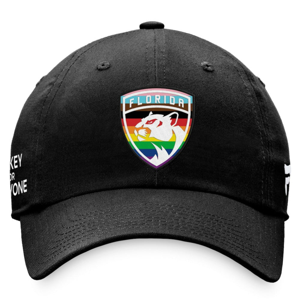 Florida Panthers Fanatics Team Logo Pride Adjustable Hat - Black - NHL 4905383