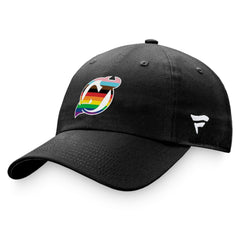 New Jersey Devils Fanatics Team Logo Pride Adjustable Hat - Black - NHL 4905386