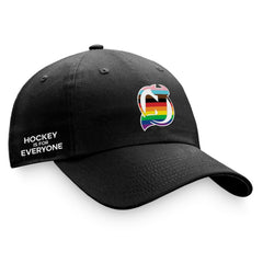 New Jersey Devils Fanatics Team Logo Pride Adjustable Hat - Black - NHL 4905386