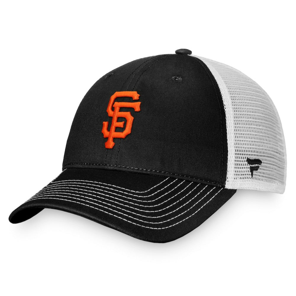 San Francisco Giants Fanatics Team Core Unstructured Trucker Adjustable Hat - Black/White - Fanatics Online