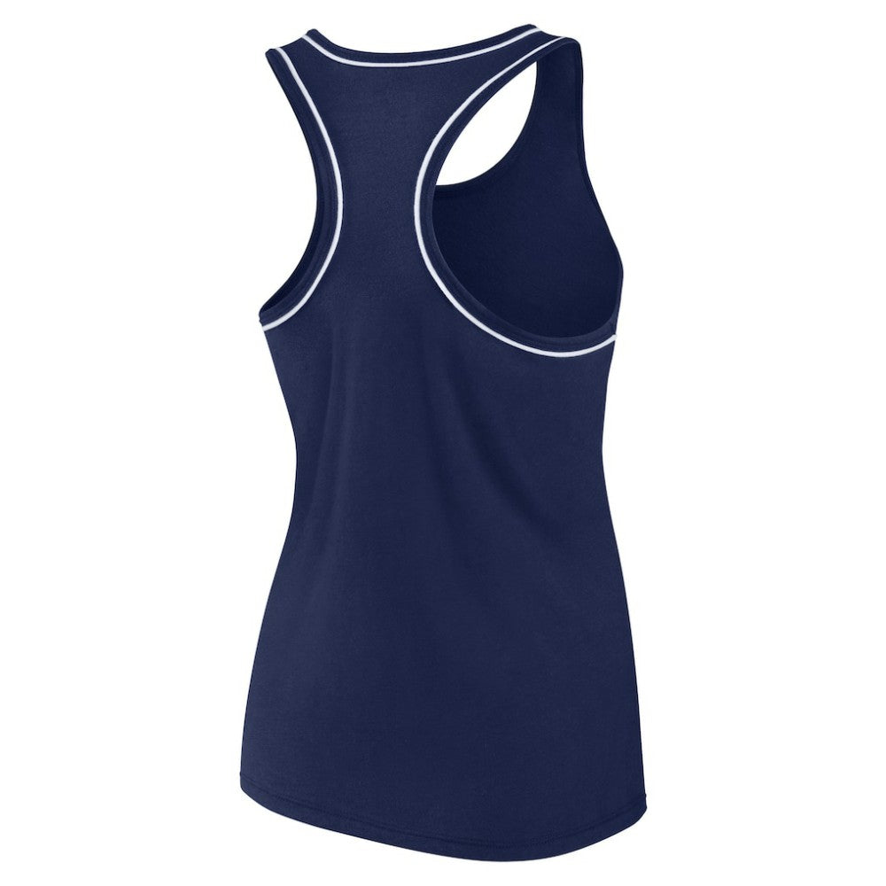Seattle Kraken Fanatics Women's Wordmark Logo Racerback Scoop Neck Tank Top - Deep Sea Blue - NHL 4905404