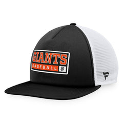 San Francisco Giants Majestic Foam Trucker Snapback Hat - Black/White - MLB on Sale