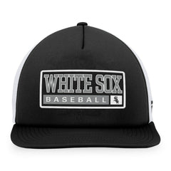 Chicago White Sox Majestic Foam Trucker Snapback Hat - Black/White - MLB Sale