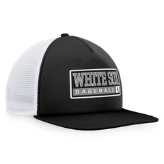 Chicago White Sox Majestic Foam Trucker Snapback Hat - Black/White - MLB Sale
