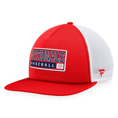 Washington Nationals Majestic Foam Trucker Snapback Hat - Red/White - MLB Sale