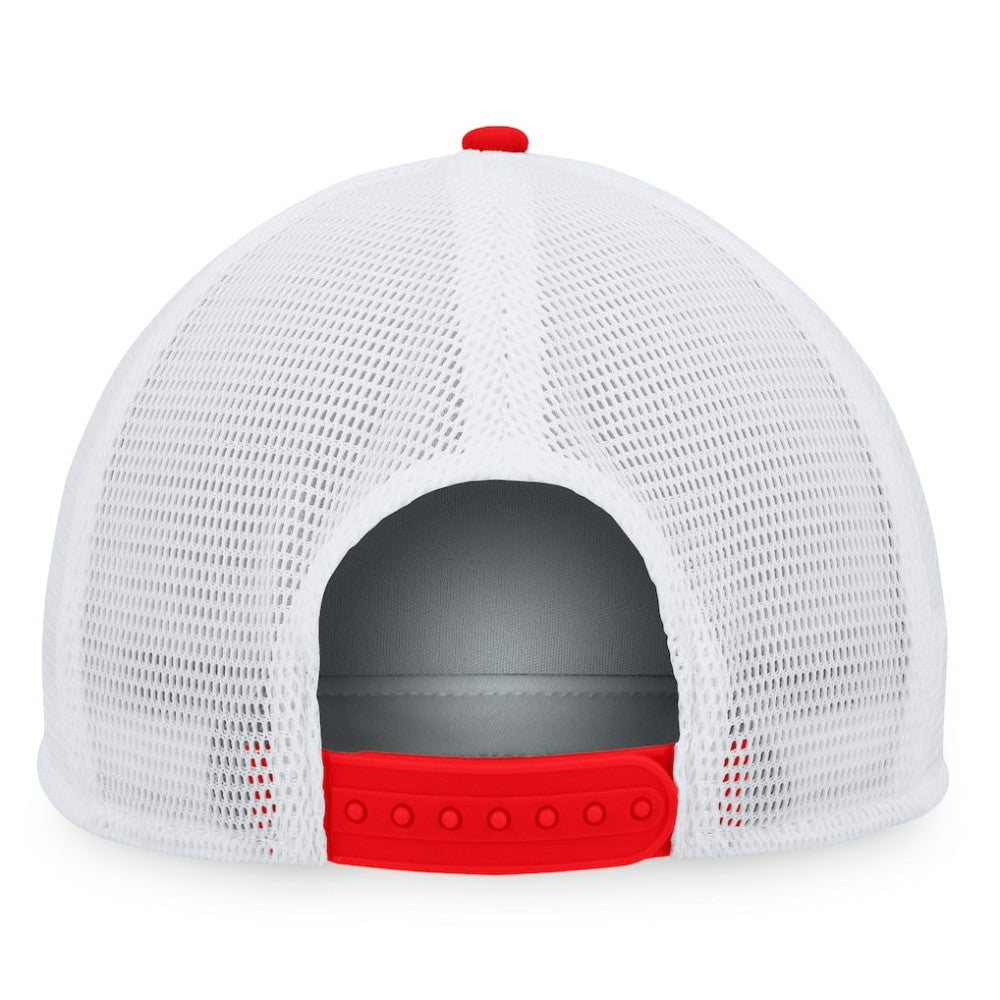 Washington Nationals Majestic Foam Trucker Snapback Hat - Red/White - MLB Sale