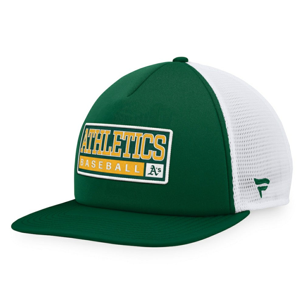 Athletics Majestic Foam Trucker Snapback Hat - Green/White - MLB on Sale