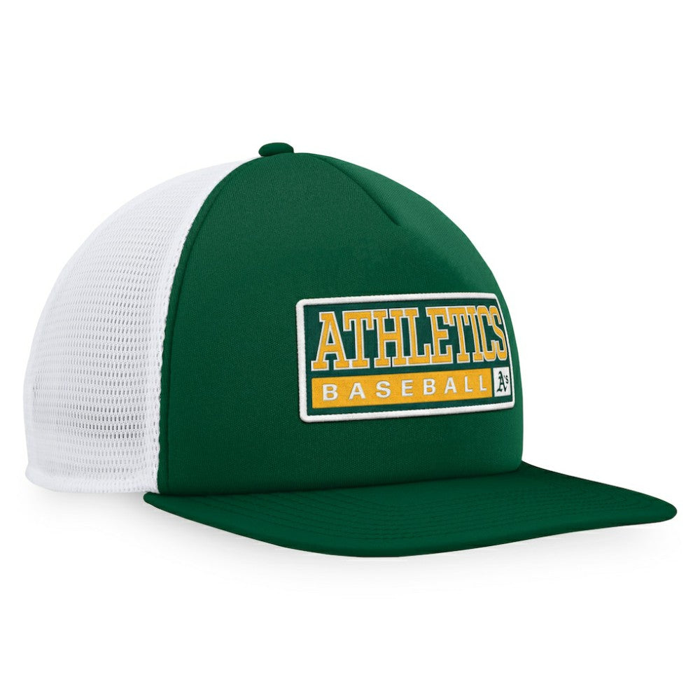 Athletics Majestic Foam Trucker Snapback Hat - Green/White - MLB on Sale