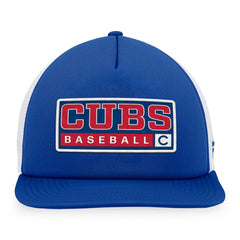 Chicago Cubs Majestic Foam Trucker Snapback Hat - Royal/White - MLB on Sale
