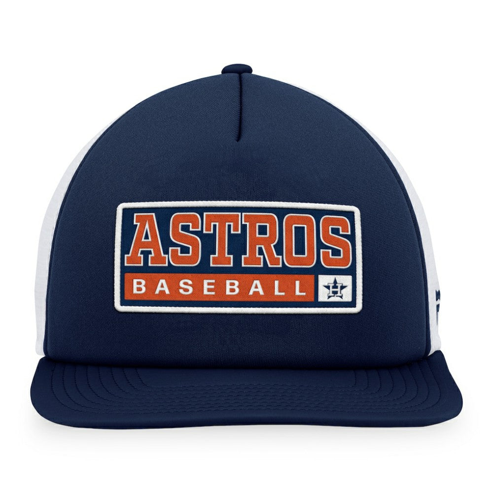 Houston Astros Majestic Foam Trucker Snapback Hat - Navy/White - MLB Online