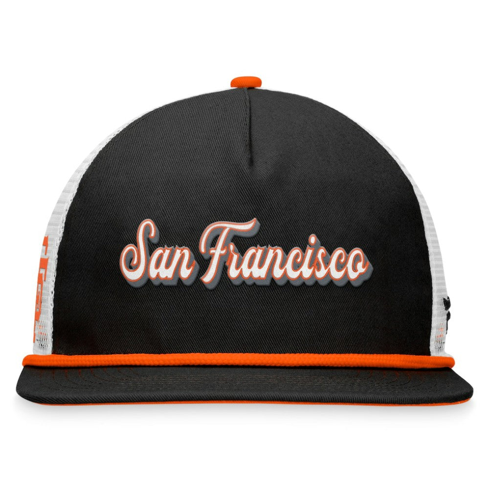 San Francisco Giants Fanatics Heritage Golfer Snapback Hat - Black - Fanatics Discount