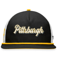 Pittsburgh Pirates Fanatics Heritage Golfer Snapback Hat - Black - Fanatics Sale