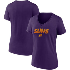 Phoenix Suns Women's Hometown Collection On Fire V-Neck T-Shirt Purple | Fanatics Near Me