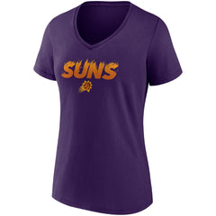 Phoenix Suns Women's Hometown Collection On Fire V-Neck T-Shirt Purple | Fanatics Near Me