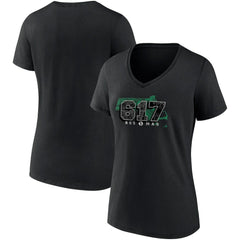 Boston Celtics Women's Hometown Collection 617 V-Neck T-Shirt Black | Fanatics online