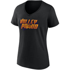 Phoenix Suns Women's Hometown Collection Valley Proud V-Neck T-Shirt Black | Fanatics US