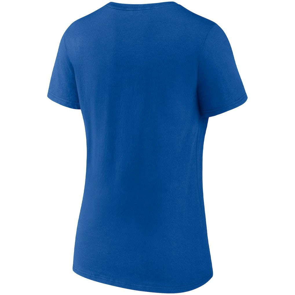 Philadelphia 76ers Women's Hometown Collection Broad Street Ballers V-Neck T-Shirt Royal | Fanatics US