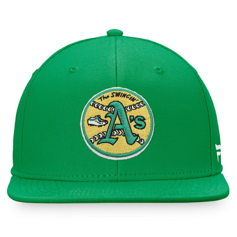 Athletics Fanatics Cooperstown Collection Core Snapback Hat - Kelly Green - Fanatics Lifestyle