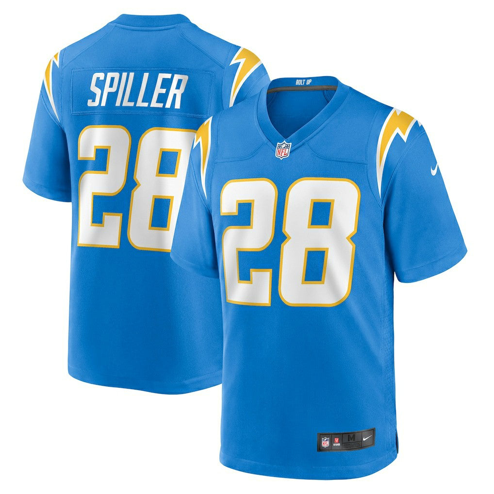 Nike Isaiah Spiller Los Angeles Chargers Game Jersey Powder Blue
