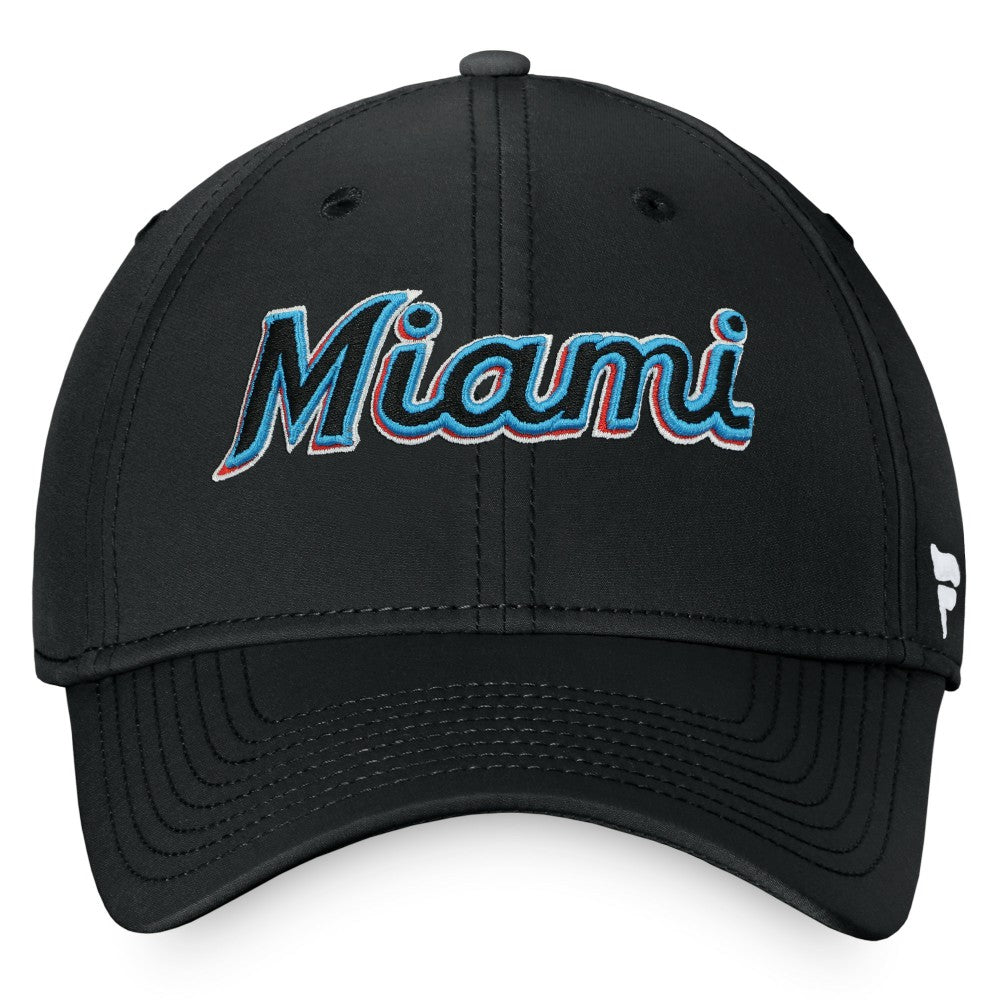 Miami Marlins Fanatics Core Flex Hat - Black - Fanatics Online