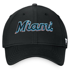 Miami Marlins Fanatics Core Flex Hat - Black - Fanatics Online