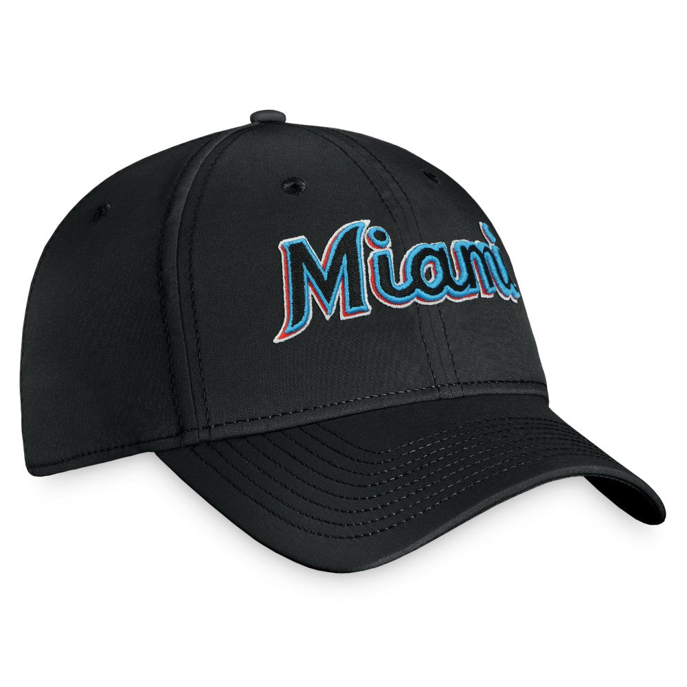 Miami Marlins Fanatics Core Flex Hat - Black - Fanatics Online