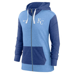 Kansas City Royals Nike Women's Full-Zip Hoodie - Light Blue - Nike on Sale