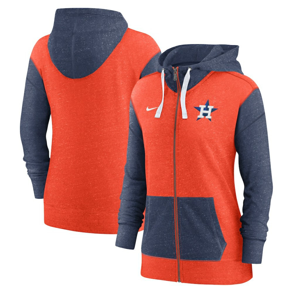 Houston Astros Nike Women's Full-Zip Hoodie - Orange - Nike Lifestyle
