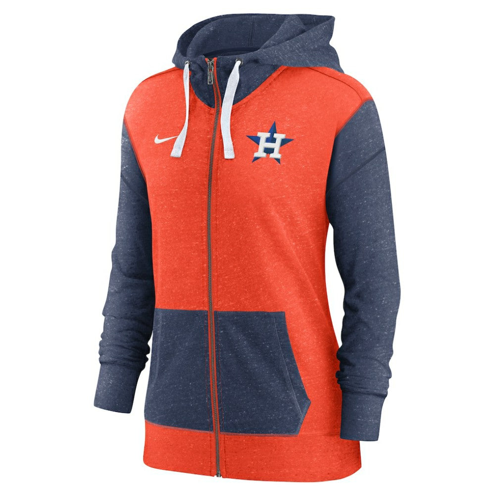 Houston Astros Nike Women's Full-Zip Hoodie - Orange - Nike Lifestyle