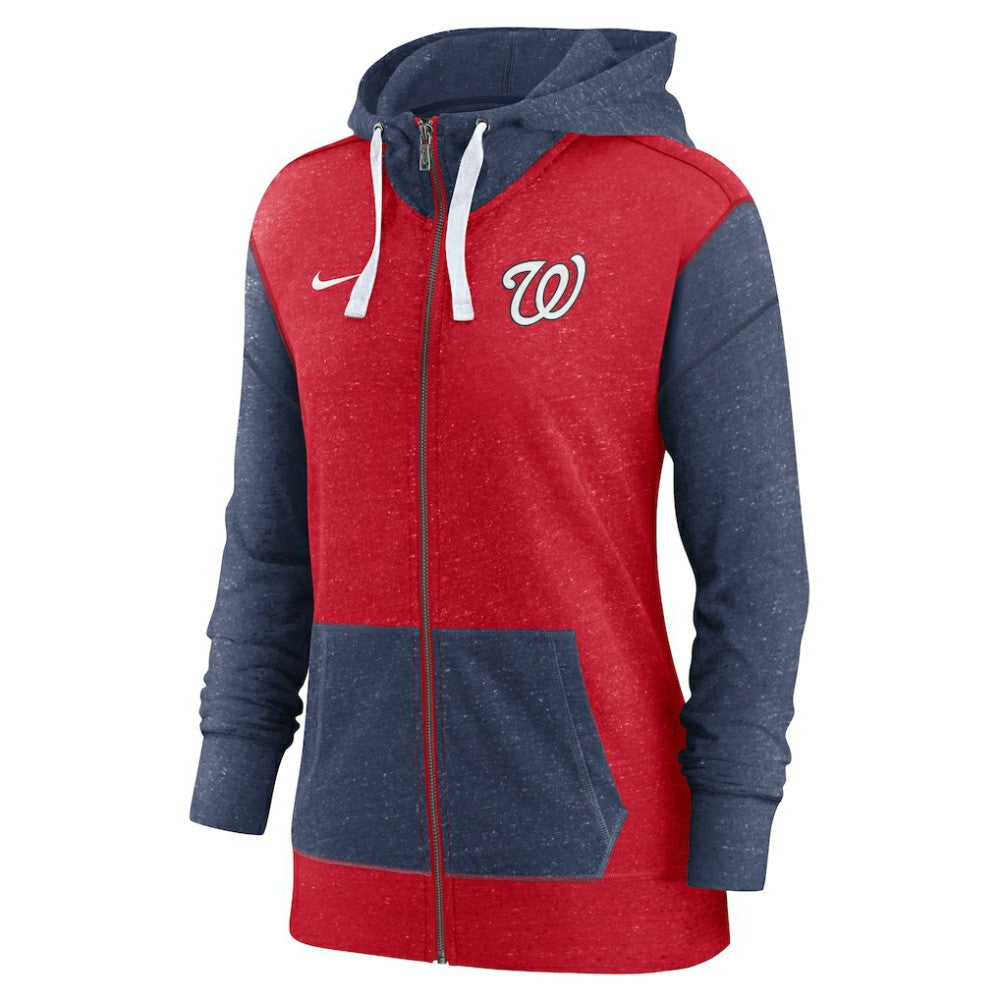 Washington Nationals Nike Women's Full-Zip Hoodie - Red - Nike Sale