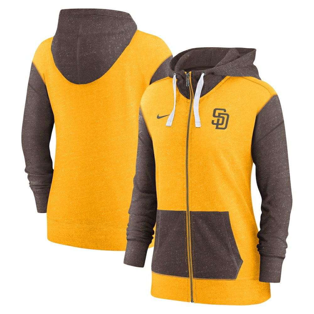 San Diego Padres Nike Women's Full-Zip Hoodie - Gold - Nike Discount