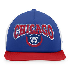 Chicago Cubs Fanatics Heritage Foam Front Trucker Snapback Hat - Royal/Red - Fanatics Discount