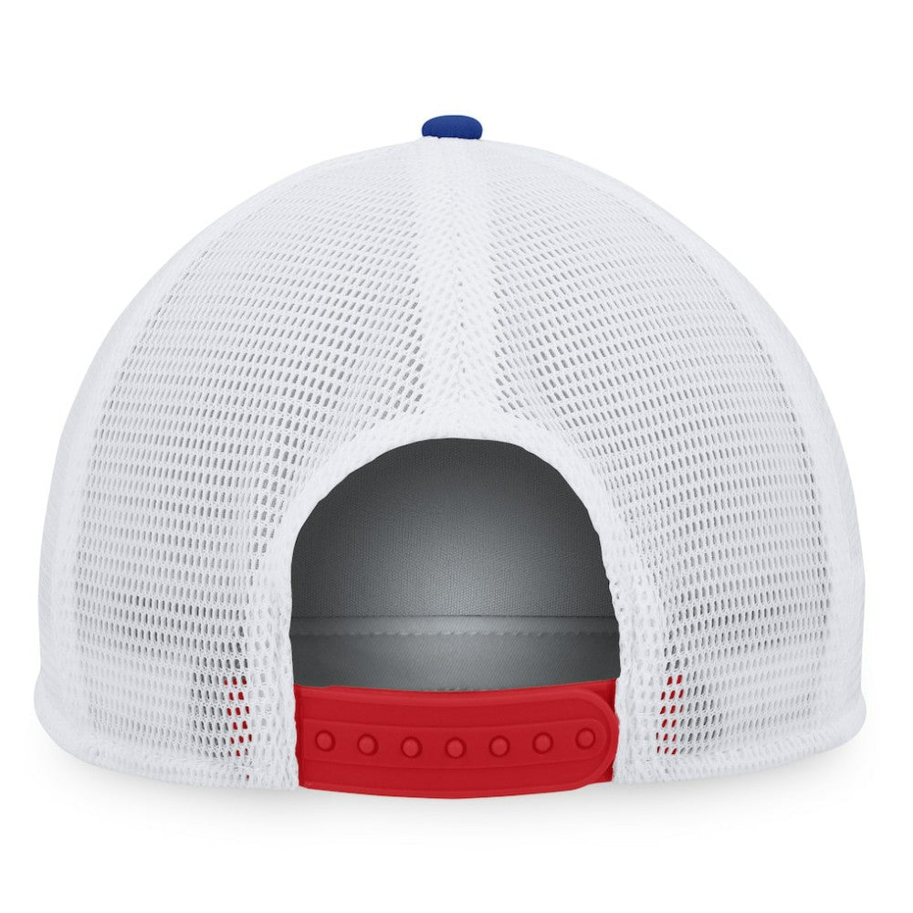Chicago Cubs Fanatics Heritage Foam Front Trucker Snapback Hat - Royal/Red - Fanatics Discount